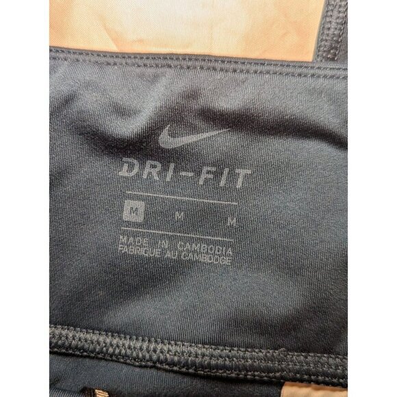 Nike Dri Fit Women Size Medium Blue Cropped Capri Leggings Nike Running - Picture 9 of 16